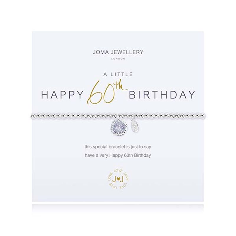 Armbånd HAPPY 60TH BIRTHDAY A Little Joma Jewellery