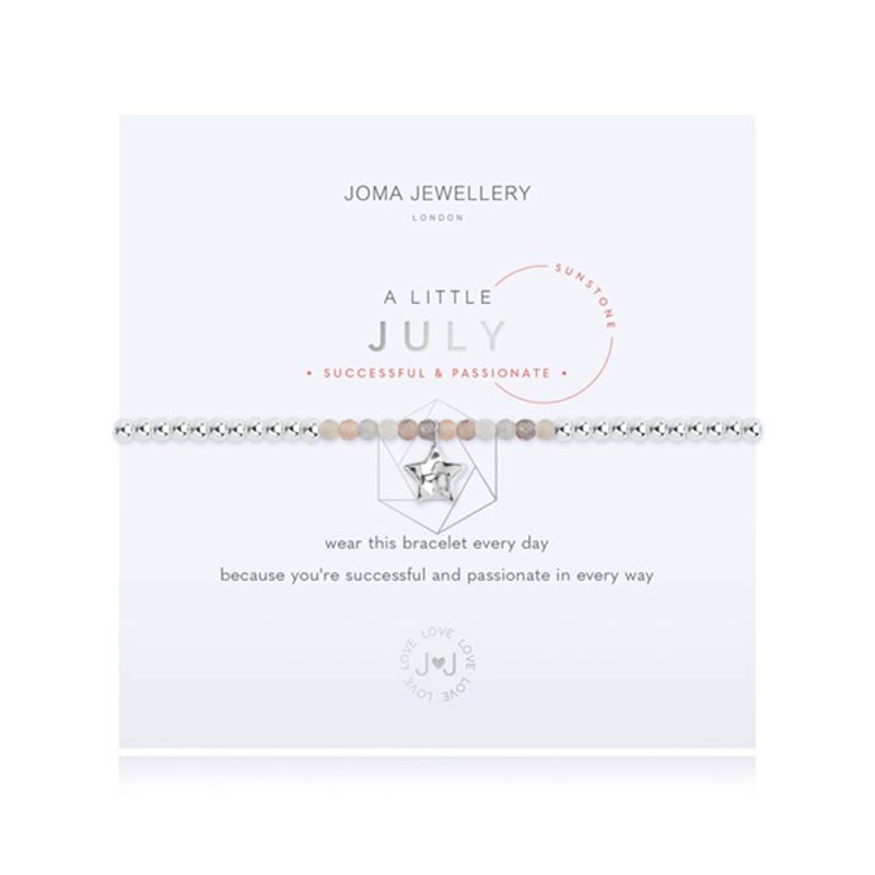Armbånd JULI fødselsstein Sunstone Joma Jewellery