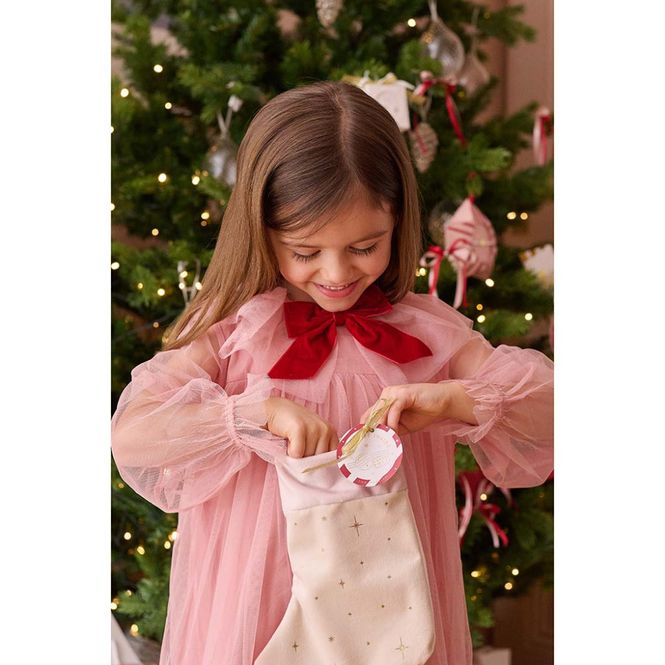 Hovedbilde Gavesett Julestrømpe Armbånd - Hårspenner HAPPY CHRISTMAS Barn A Little Joma Jewellery 