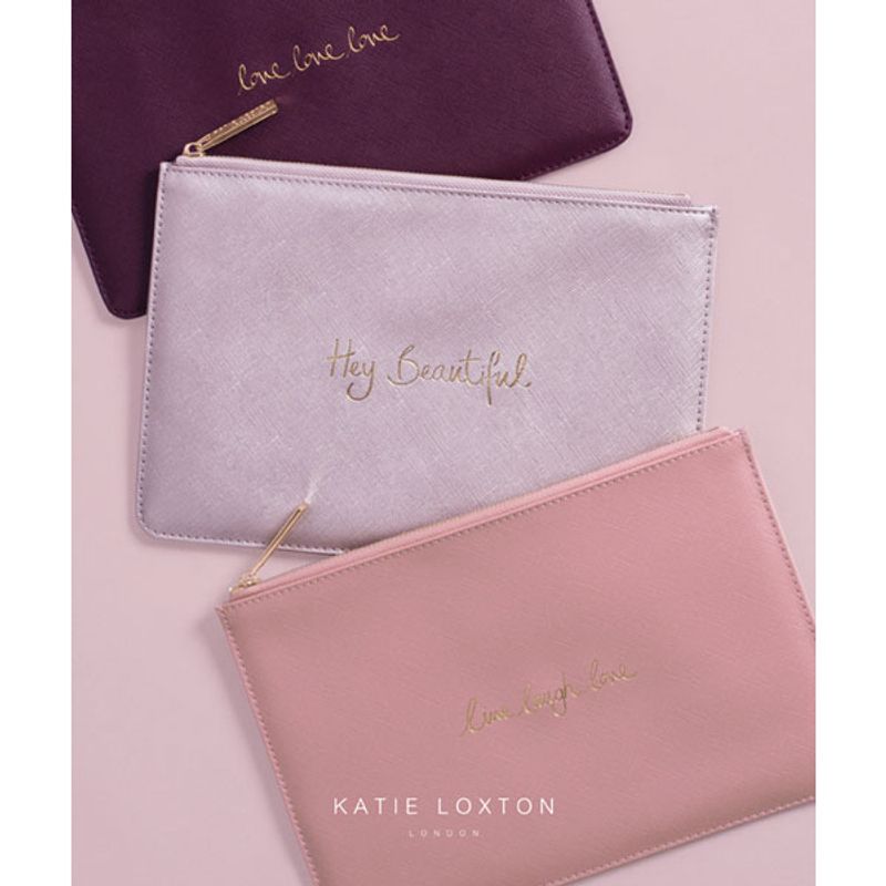 Clutch HEY BEAUTIFUL Rosa metallic Katie Loxton
