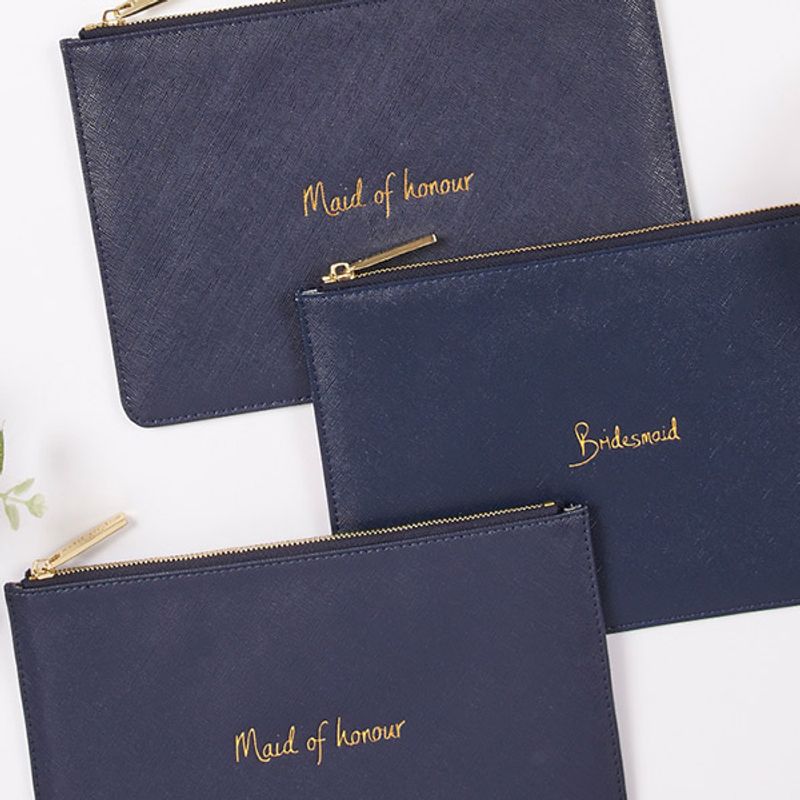 Clutch veske MAID OF HONOUR blå Katie Loxton 