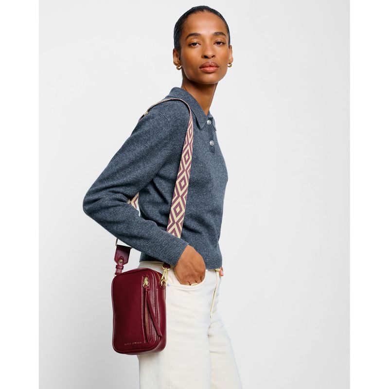 Mobilveske HALLIE cherry burgunder Katie Loxton