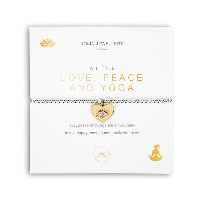Armbånd LOVE PEACE AND YOGA A Little Joma Jewellery