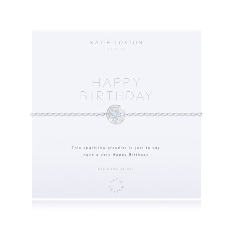 Armbånd Happy Birthday Sølv Katie Loxton