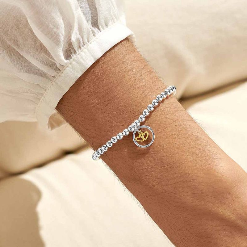 Armbånd SIDE BY SIDE OR MILES APART SISTER ALWAYS CLOSE BY HEART A Little Joma Jewellery 