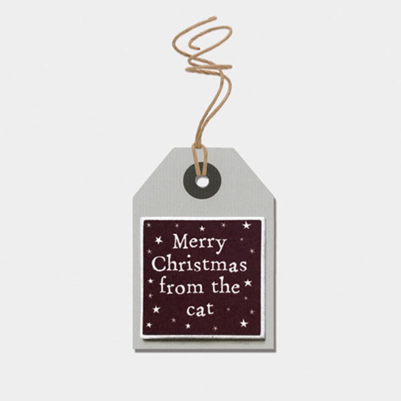 Tag Merry Christmas from the cat East of India 