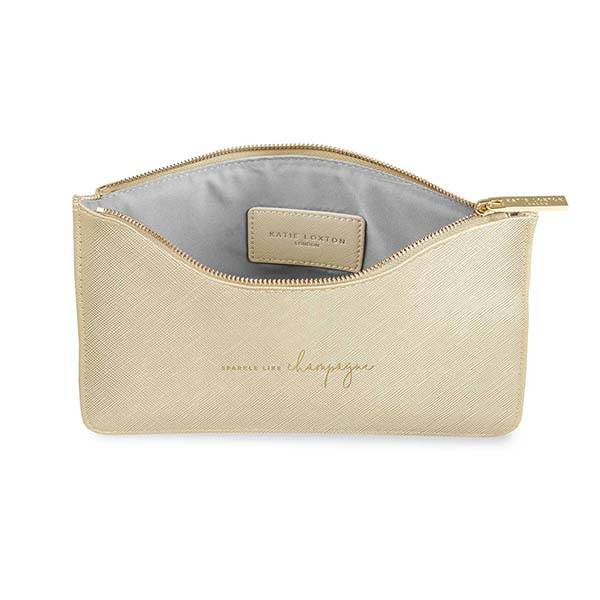 Clutch veske SPARKLE LIKE CHAMPAGNE gull Katie Loxton
