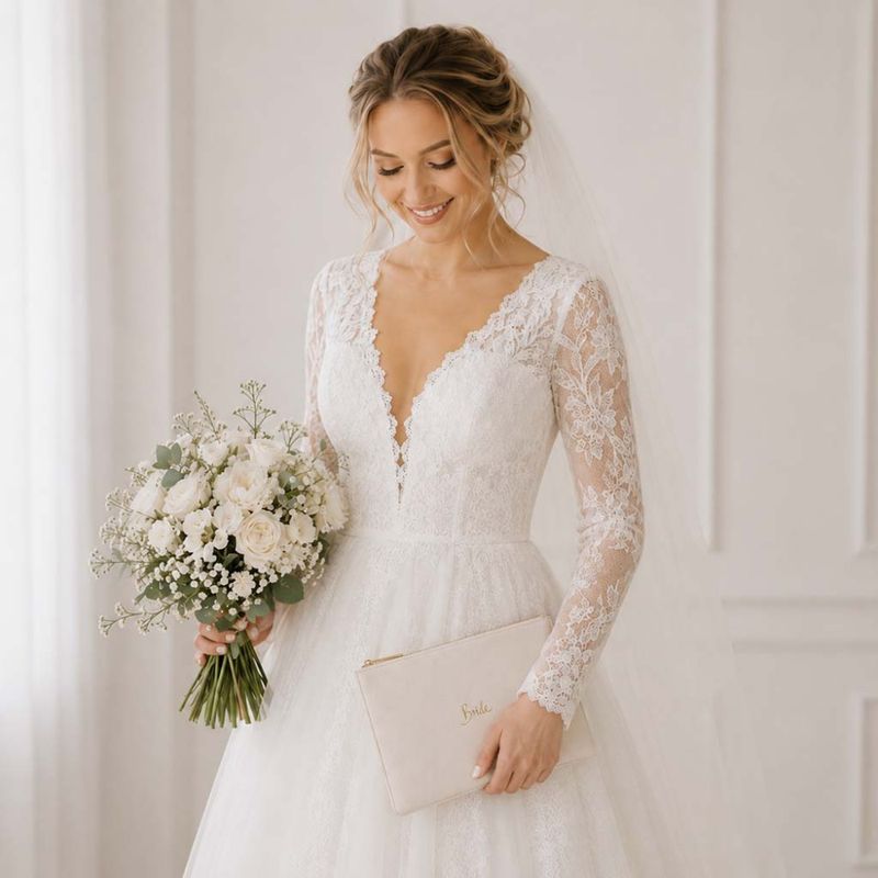 Clutch veske BRIDE Perlehvit Katie Loxton