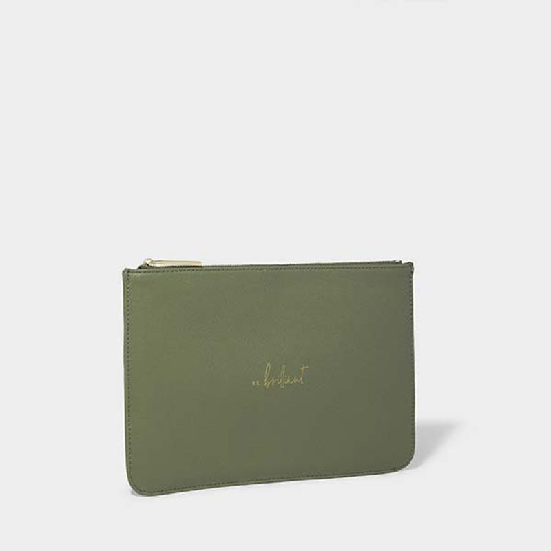 Clutch veske BE BRILLIANT grønn Katie Loxton