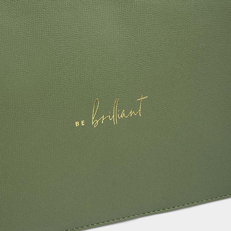 Clutch veske BE BRILLIANT grønn Katie Loxton