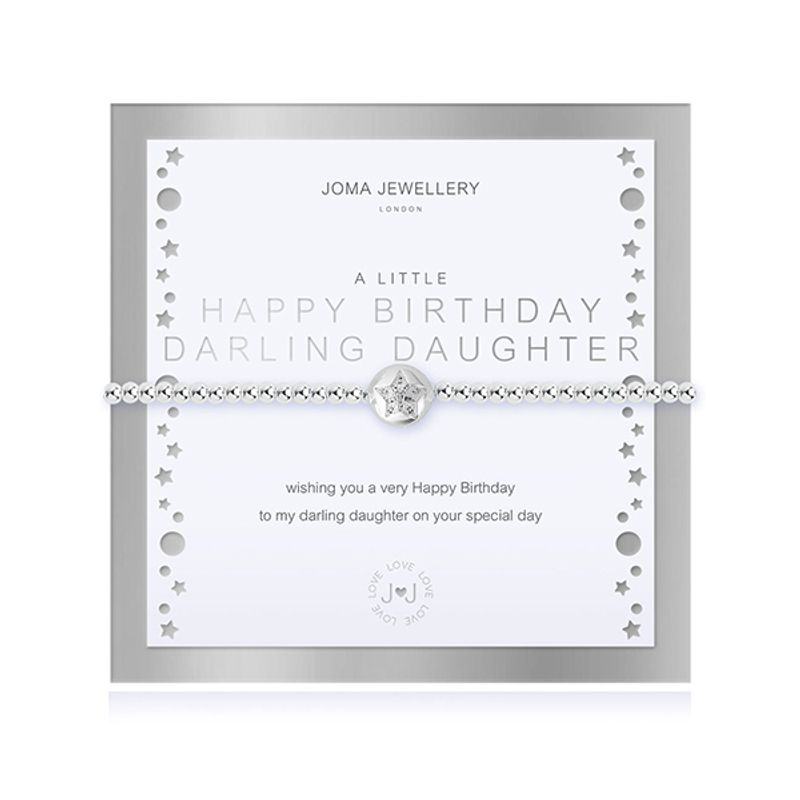 Armbånd HAPPY BIRTHDAY DARLING DAUGHTER Joma Jewellery 