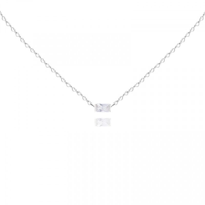 Brudesmykke sett Avlang hvit krystall Joma Jewellery