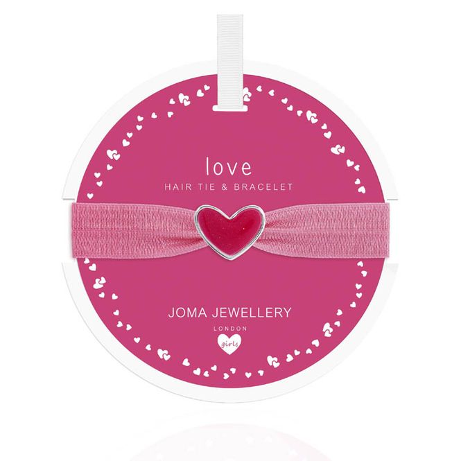 Hovedbilde Hårstrikk og Armbånd LOVE Hjerte Barn Joma Jewellery