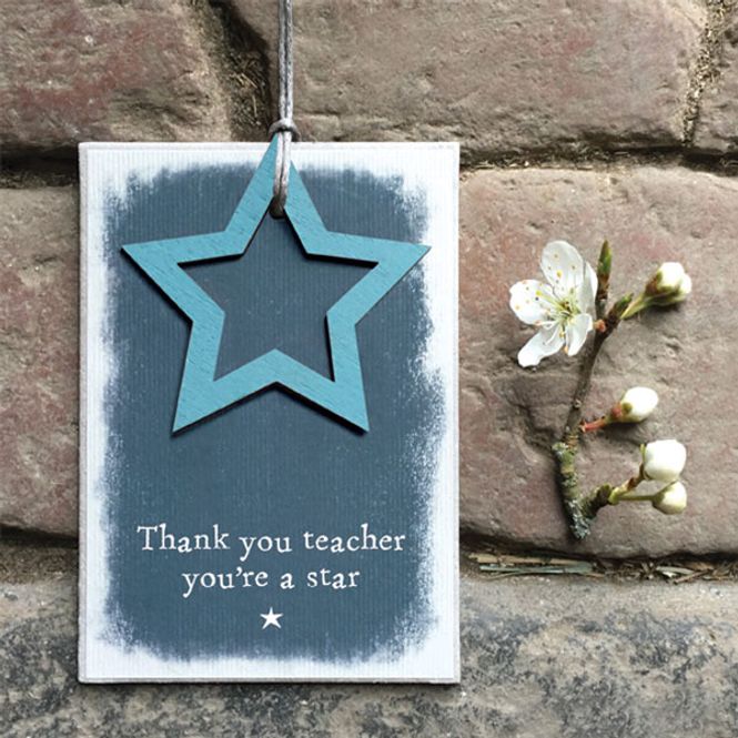 Hovedbilde Skilt Teacher you’re a star East of India