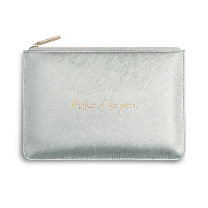 Clutch veske MOTHER OF THE GROOM Sølv metallic Katie Loxton