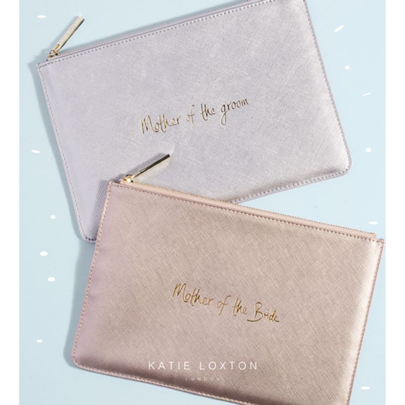 Clutch veske MOTHER OF THE GROOM Sølv metallic Katie Loxton