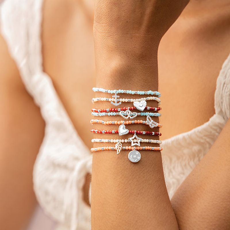 Armbånd BOHO BEADS WING hvit Joma Jewellery