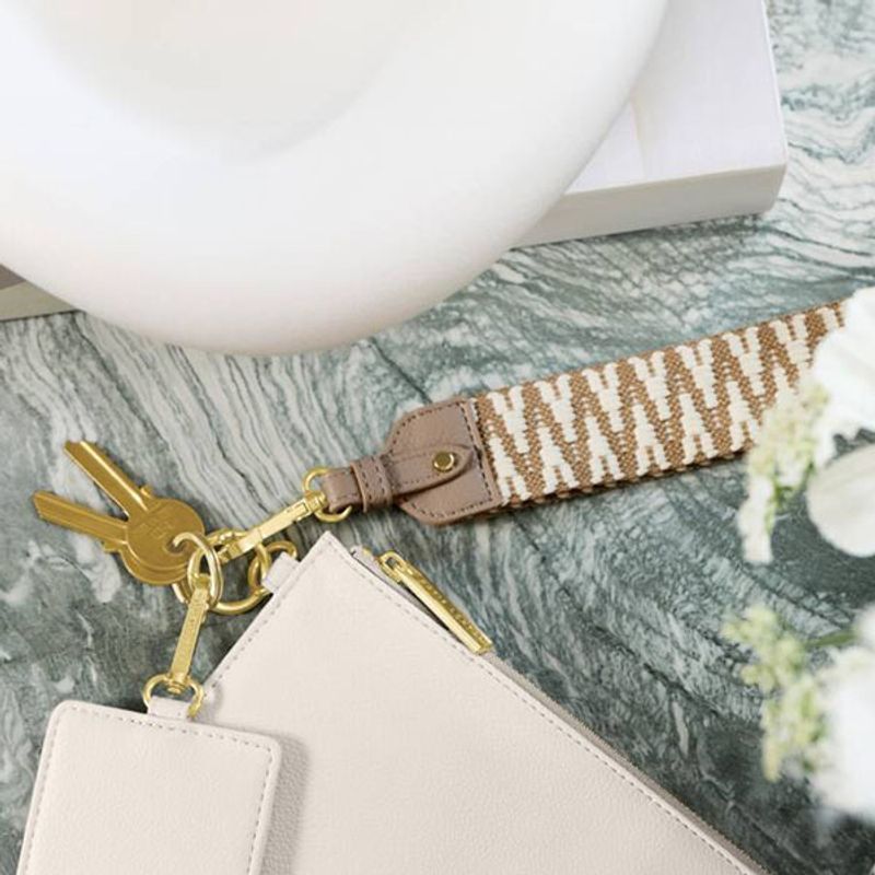 Håndreim Zig Zag beige - brun Katie Loxton 