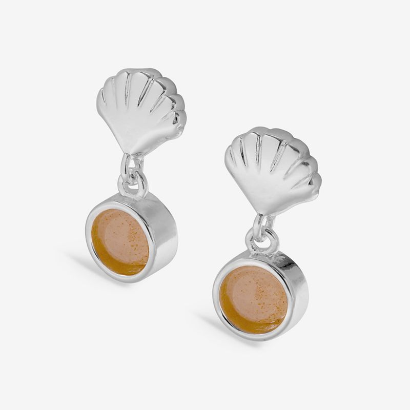 Øredobber SUNSTONE SHELL Loved By You Joma Jewellery 