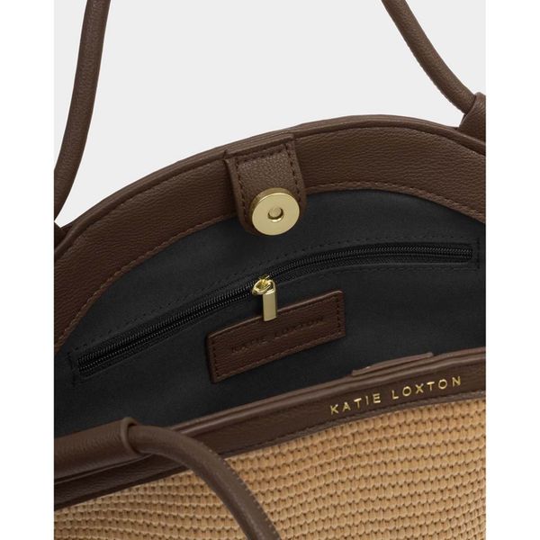Håndveske - skulderveske FLORENCE RAFFIA brun Katie Loxton 