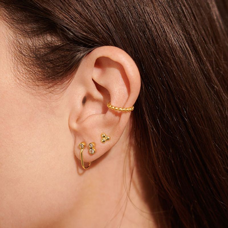 Øredobber STACKS OF STYLE sett 5 stk gull Joma Jewellery