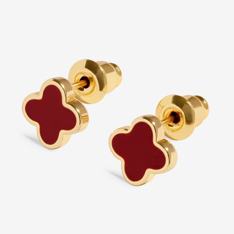 Øredobber RED CLOVER Signature Clover Joma Jewellery