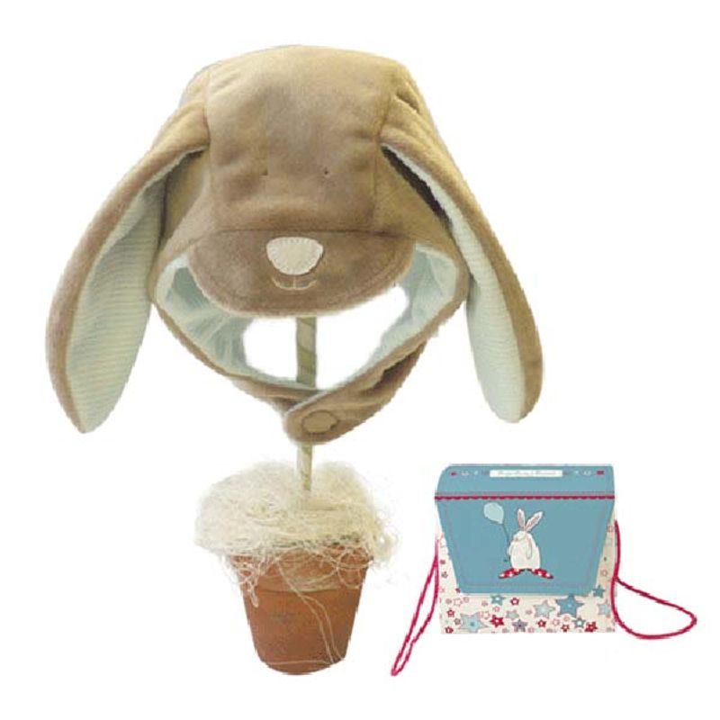 Baby Lue m kaninører Brun Rufus Rabbit