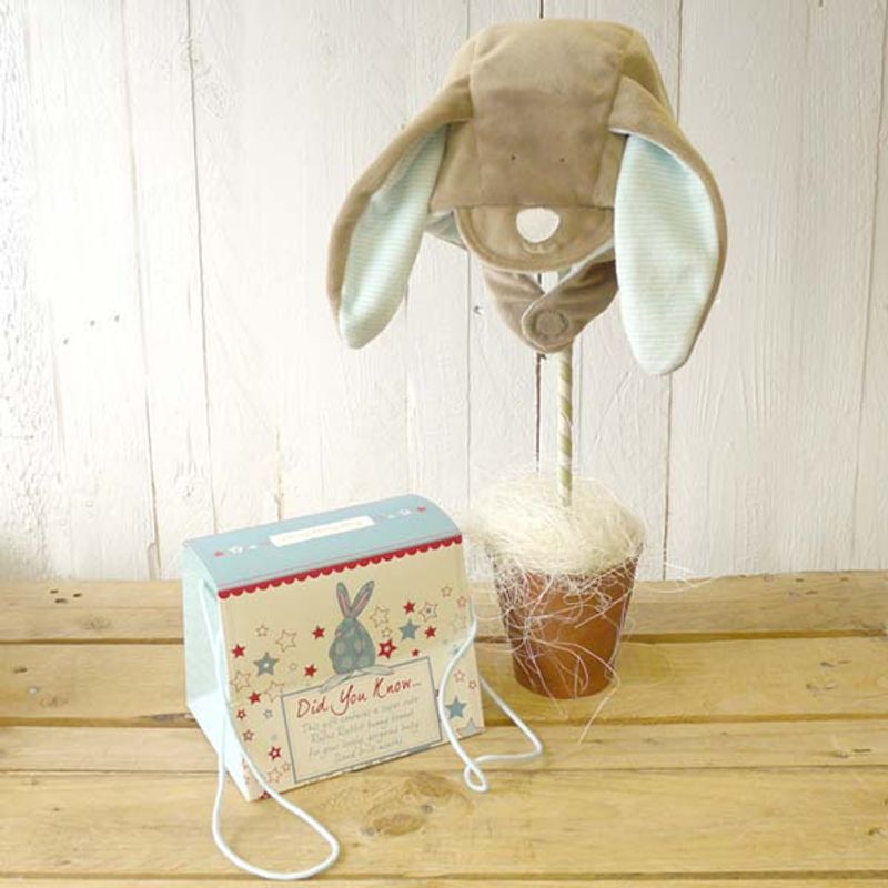 Baby Lue m kaninører Brun Rufus Rabbit