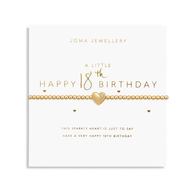 Hovedbilde Armbånd HAPPY 18TH Gold A Little Joma Jewellery