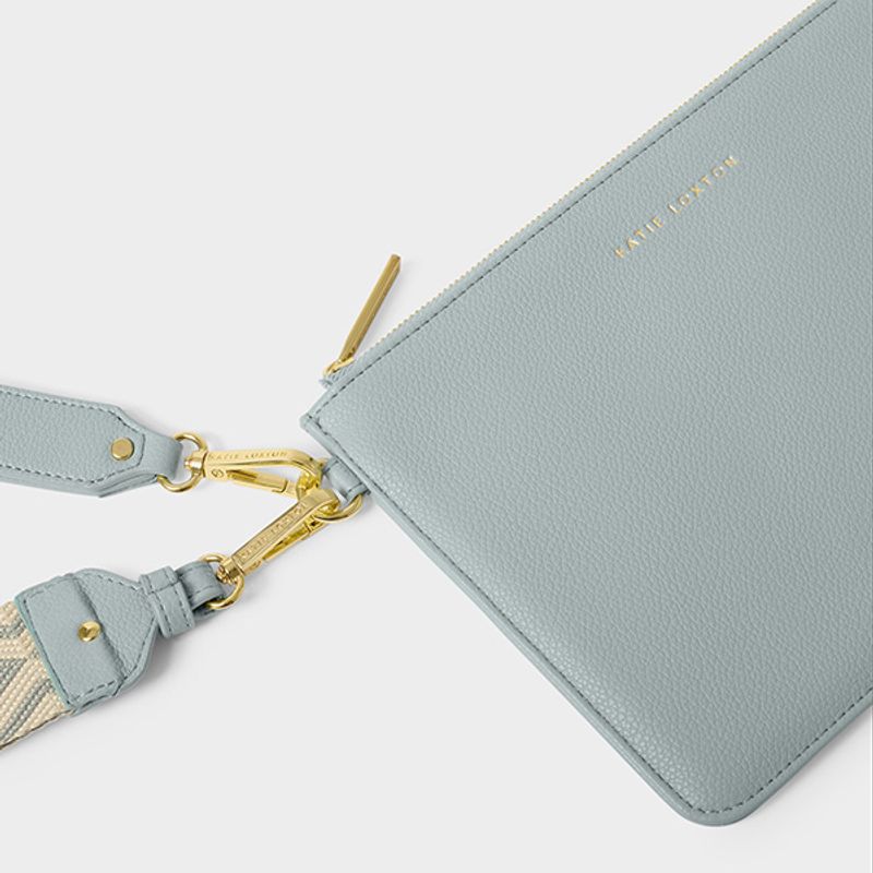 Clutch veske HALLIE lys dus blå Katie Loxton