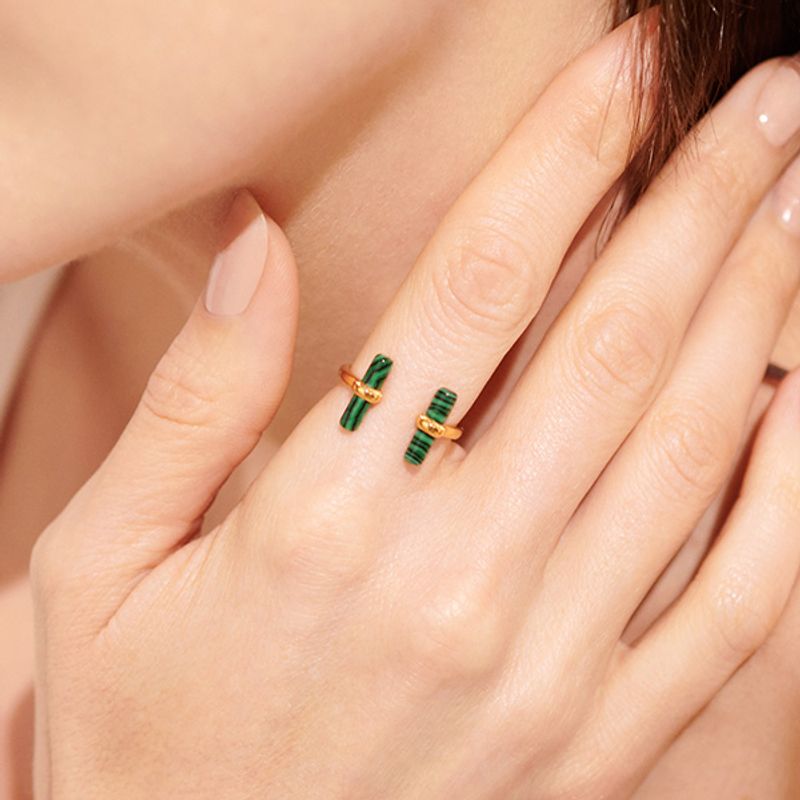 Ring AURA BAR MALACHITE Joma Jewellery