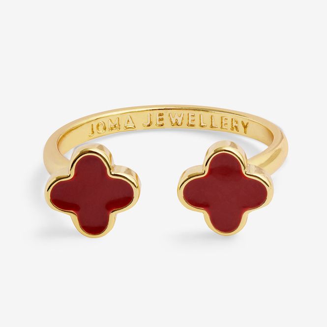 Hovedbilde Ring RED CLOVER Signature Clover Joma Jewellery