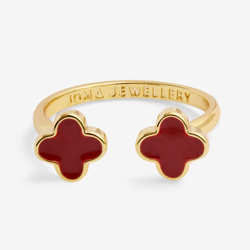 Ring RED CLOVER Signature Clover Joma Jewellery