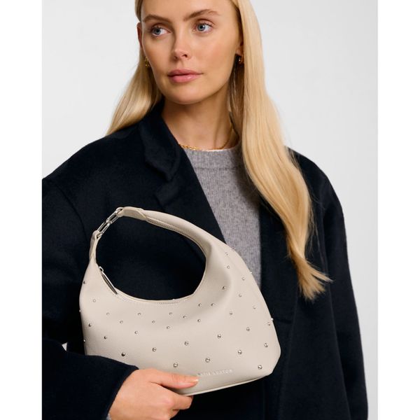 Håndveske - skulderveske MEELA oyster beige sølv Katie Loxton