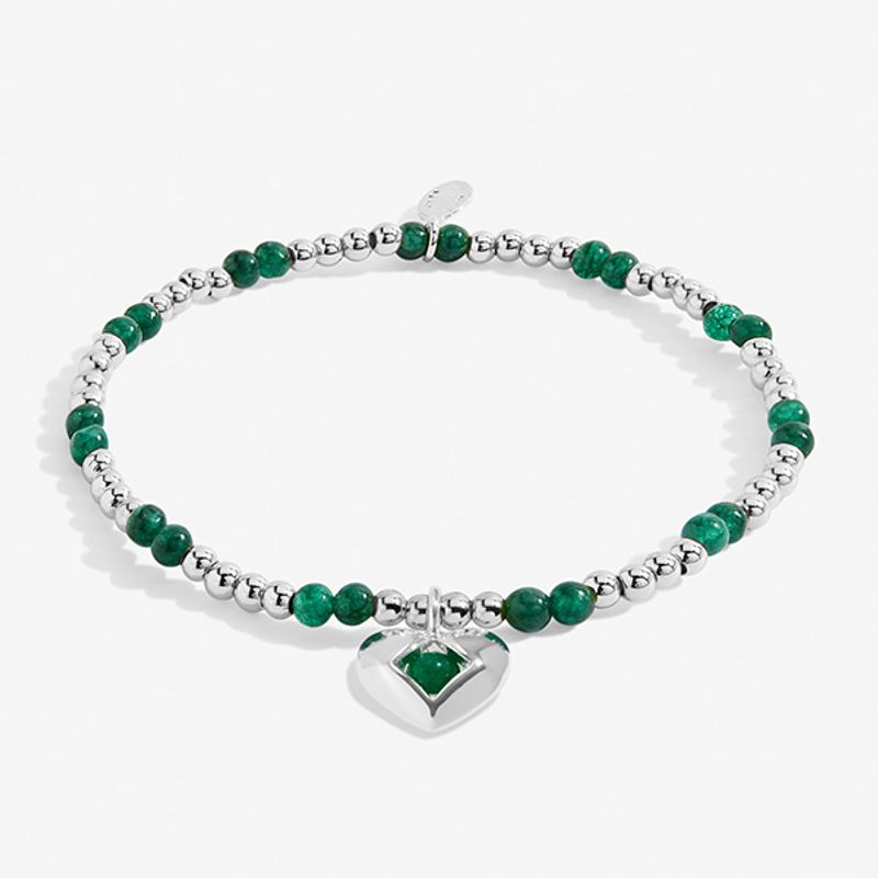 Armbånd MAI fødselsstein Green Agate Joma Jewellery