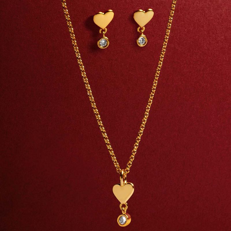 Smykkesett HEART OF GOLD With Love sett Joma Jewellery