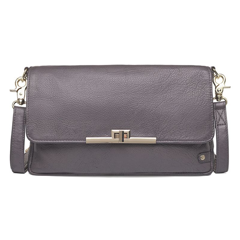 Clutch veske GOLDEN CHIC antracit grå Depeche