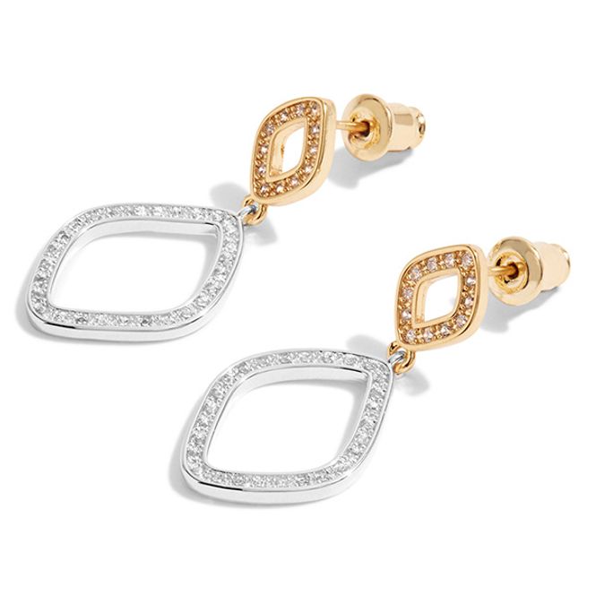 Hovedbilde Øredobber STATEMENT Silver and Gold Pavé Joma Jewellery