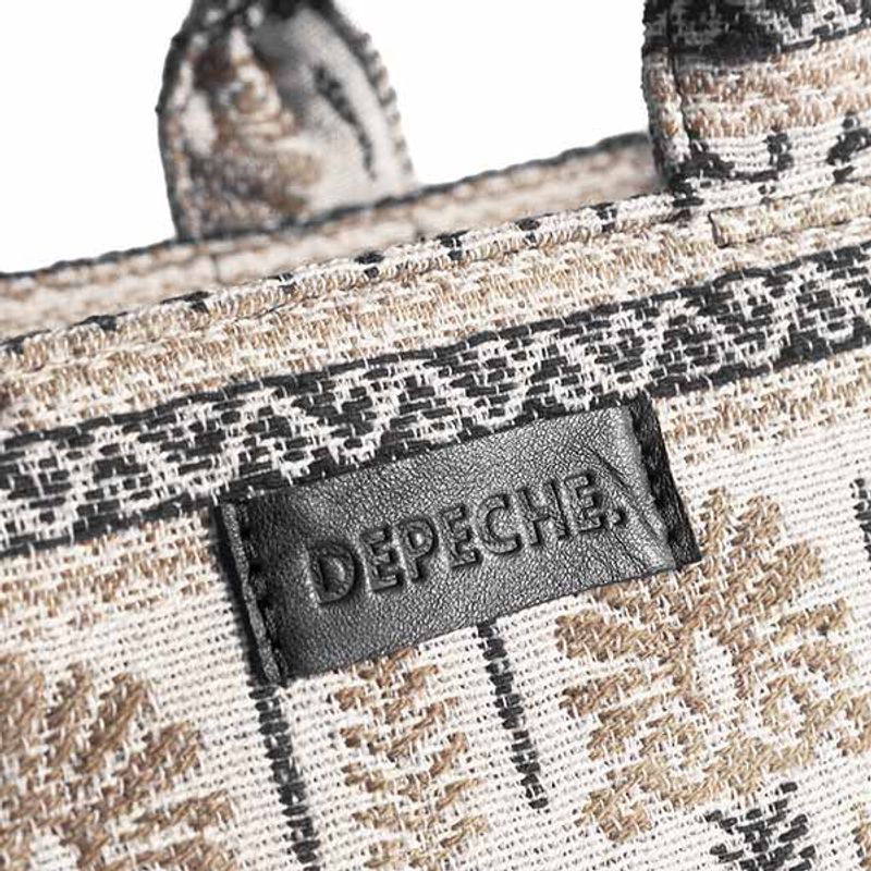 Shopper veske SUMMER SOUNDS beige mønster Depeche 