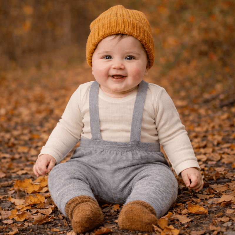 Baby selebukse Merinoull Grå FUB