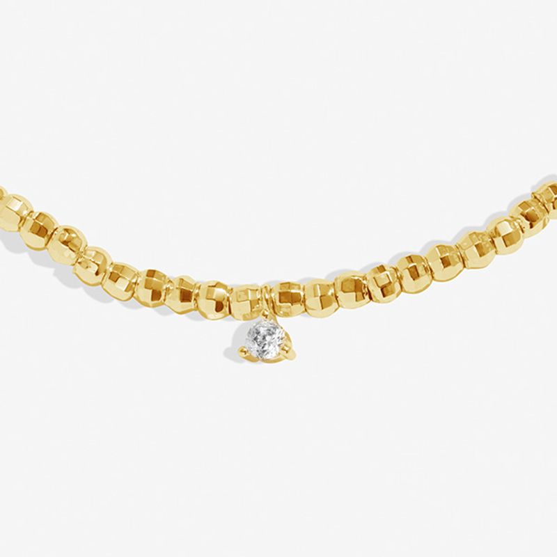 Armbånd HALO PEARL Cubic Zirconia & Pearl Beaded gull Joma Jewel