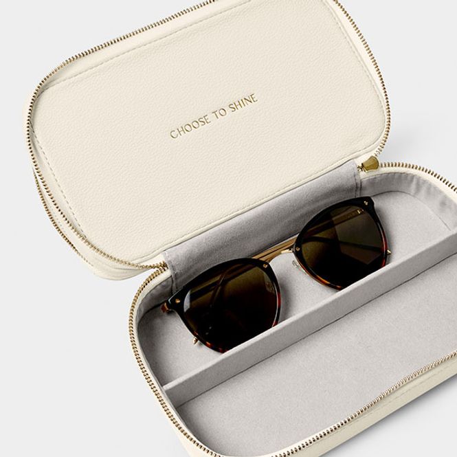 Hovedbilde Dobbelt smykkeskrin CHOOSE TO SHINE offwhite Katie Loxton