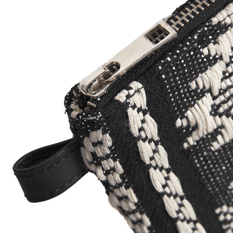 Clutch veske SOFT LUXURY svart offwhite Depeche