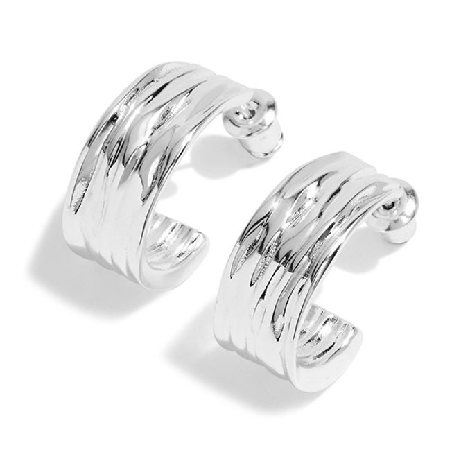 Hovedbilde Øredobber STATEMENT Textured Hoop Joma Jewellery
