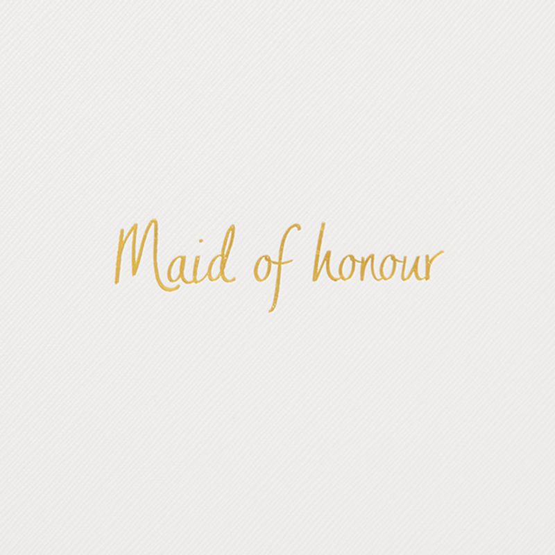 Clutch veske MAID OF HONOUR hvit Katie Loxton