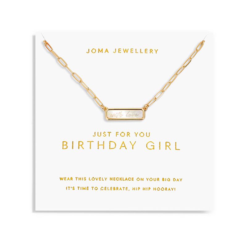 Smykke My Moments JUST FOR YOU BIRTHDAY GIRL Joma Jewellery