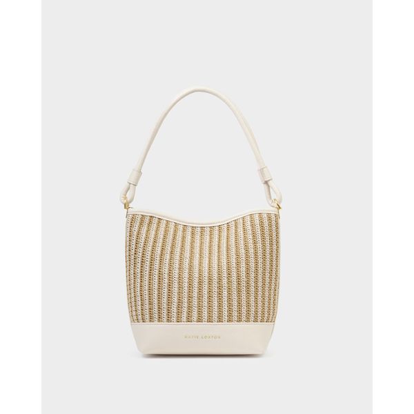 Skulderveske - håndveske SORRENTO Raffia beige Katie Loxton 